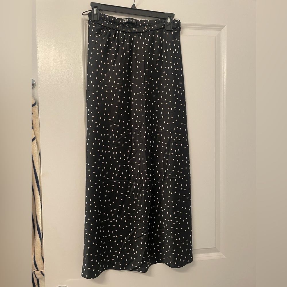 Zara Polka Dot Maxi Skirt